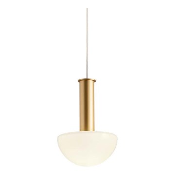Redo 01-2474 - Suspension sur câble LUMIEN 1xG9/10W/230V Ø 13 cm doré/blanc
