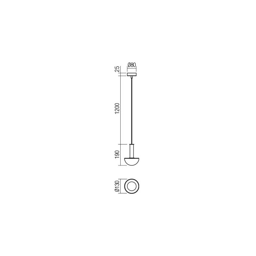 Redo 01-2474 - Suspension sur câble LUMIEN 1xG9/10W/230V Ø 13 cm doré/blanc