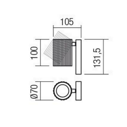 Redo 01-2548 - Applique murale spot DELPHI 1xGU10/7W/230V, blanc