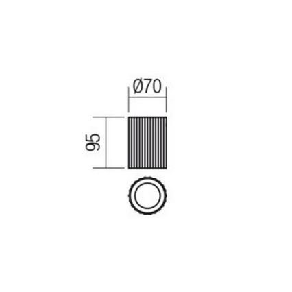 Redo 01-2554 - Spot DELPHI 1xGU10/7W/230V Ø 7 cm blanc