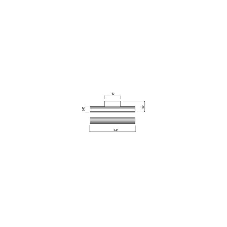 Redo 01-2591 - Éclairage LED pour miroir RIGAL LED/12W/230V 4000K 90 cm IRC 90 IP44 chrome brillant/blanc