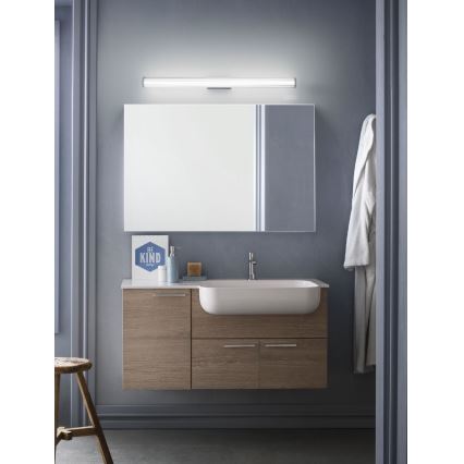 Redo 01-2592 - Éclairage LED pour miroir de salle de bains RIGAL LED/18W/230V 3000K 91 cm IRC 90 IP44 chrome brillant/blanc