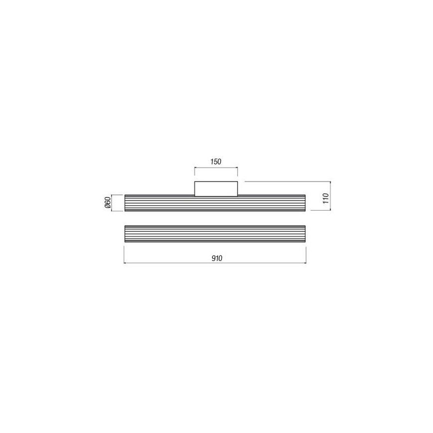 Redo 01-2592 - Éclairage LED pour miroir de salle de bains RIGAL LED/18W/230V 3000K 91 cm IRC 90 IP44 chrome brillant/blanc