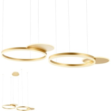 Redo 01-2609 - Suspension filaire à intensité variable SIGUA LED/114W/230V CRI 90 3000K doré