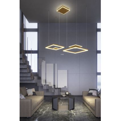 Redo 01-2615 - Suspension LED dimmable sur câble SIGUA LED/137W/230V IRC 90 dorée