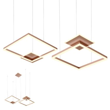 Redo 01-2616 - Suspension LED dimmable sur câble SIGUA LED/137W/230V CRI 90 marron