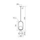 Redo 01-2624 - Suspension filaire NIVA 1xE14/28W/230V