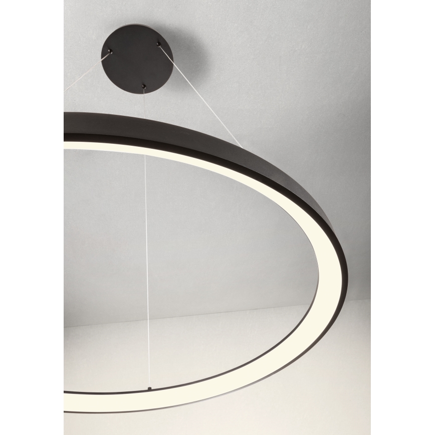 Redo 01-2677 - Suspension filaire à intensité variable ICONIC LED/60W/230V d. 78 cm noir