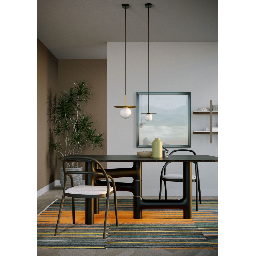 Redo 01-2728 - Suspension filaire PLATO 1xG9/10W/230V d. 20 cm noir