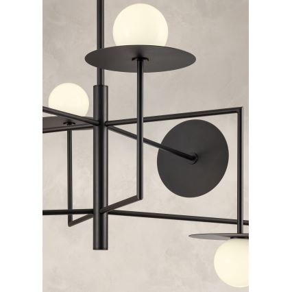 Redo 01-2734 - Suspension-barre PLATO 6xG9/10W/230V noir