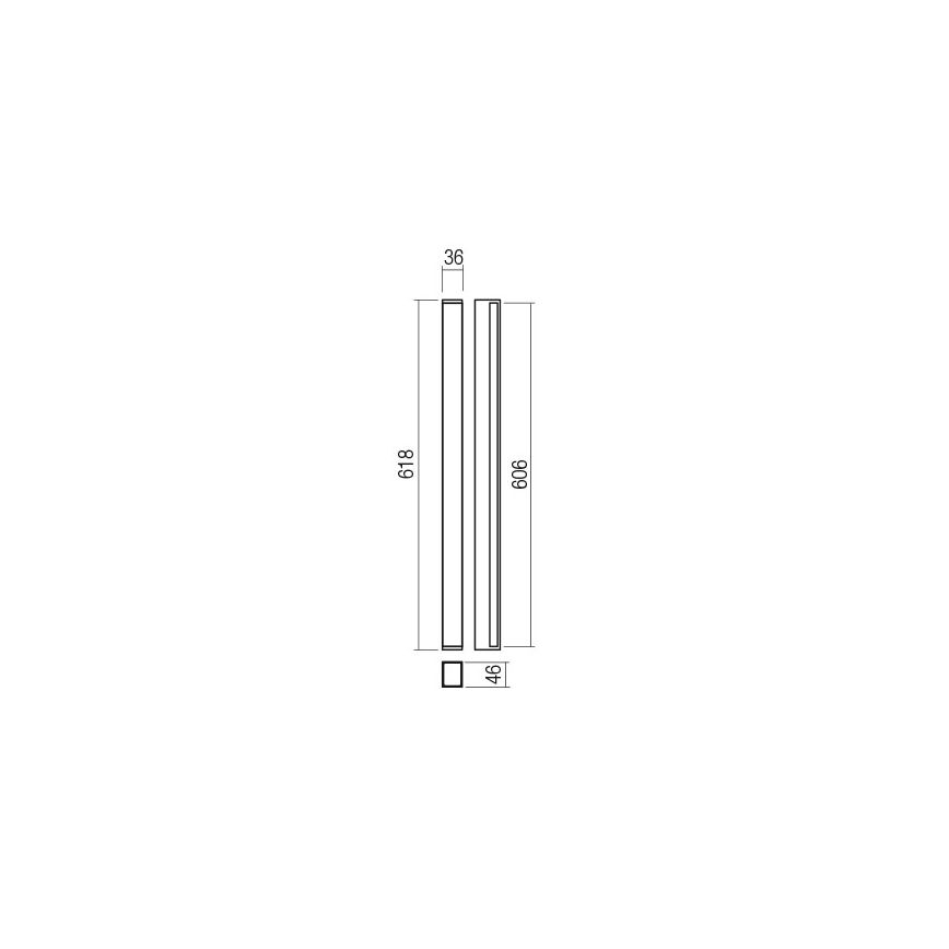 Redo 01-2762 - Applique murale LED PLOT LED/21W/230V 60 cm blanche