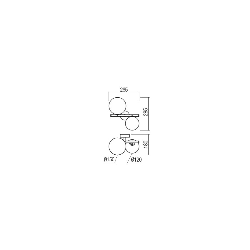 Redo 01-2778 - Applique murale ROY 2xG9/10W/230V