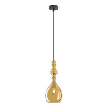 Redo 01-2937 - Suspension sur câble AMBIX 1xE27/42W/230V Ø 18 cm, dorée