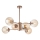 Redo 01-2943 - Suspension-barre MUNDI 6xE14/28W/230V cuivre