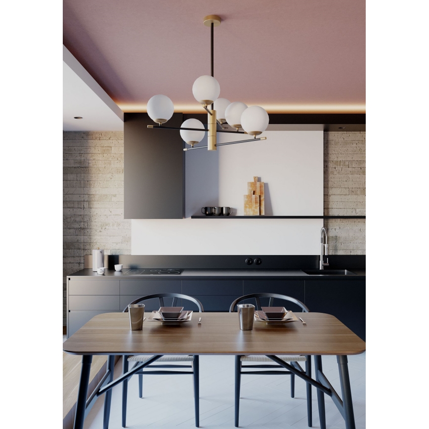 Redo 01-2950 - Suspension avec tige ESSENTIAL 6xE14/28W/230V