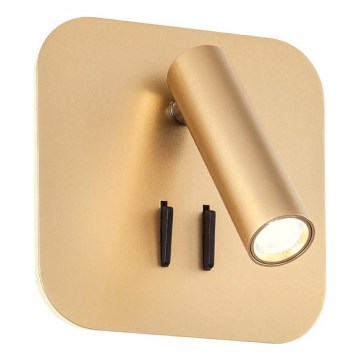 Redo 01-2977 - Applique murale LED QUDA LED/6W/230V + LED/3W 3000K CRI 90, dorée