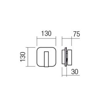 Redo 01-2977 - Applique murale LED QUDA LED/6W/230V + LED/3W 3000K IRC 90 USB dorée
