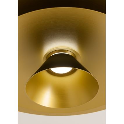 Redo 01-3001 - Lustre LED sur câble FARGO LED/16,5W/230V CRI 90 Ø 50 cm noir/or