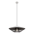 Redo 01-3008 - Suspension sur câble GRILL 1xE27/42W/230V Ø 49,5 cm noir/blanc