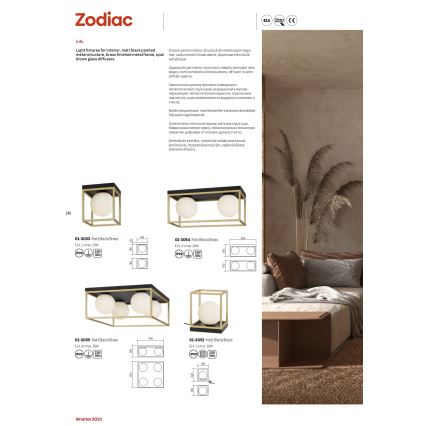 Redo 01-3052 - Lampe de table ZODIAC 1xE14/28W/230V