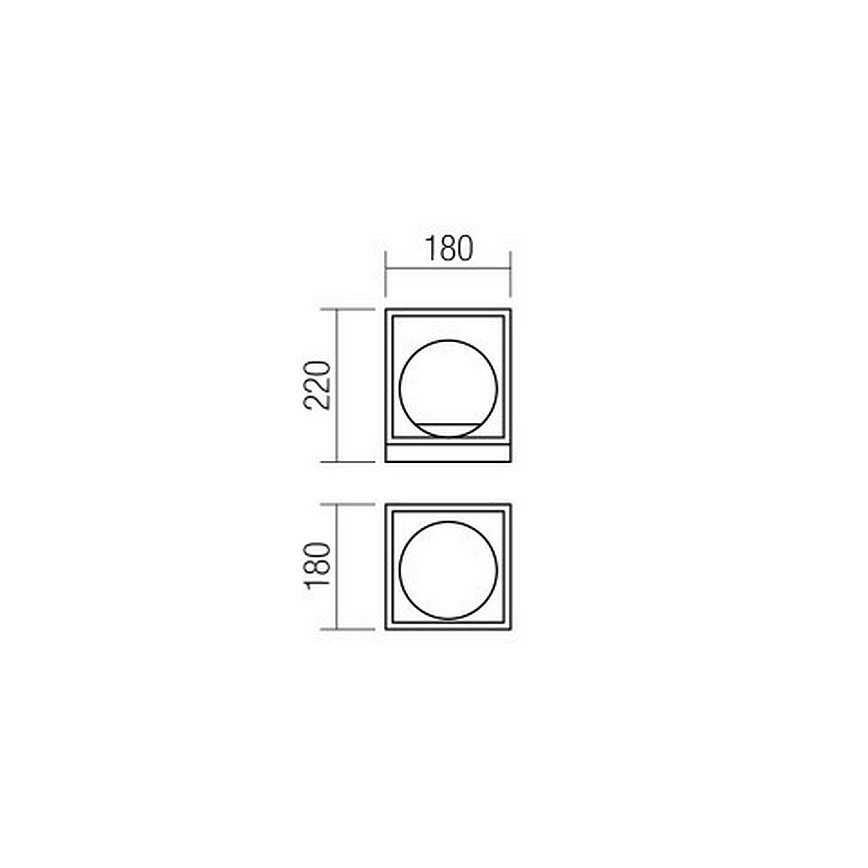 Redo 01-3052 - Lampe de table ZODIAC 1xE14/28W/230V