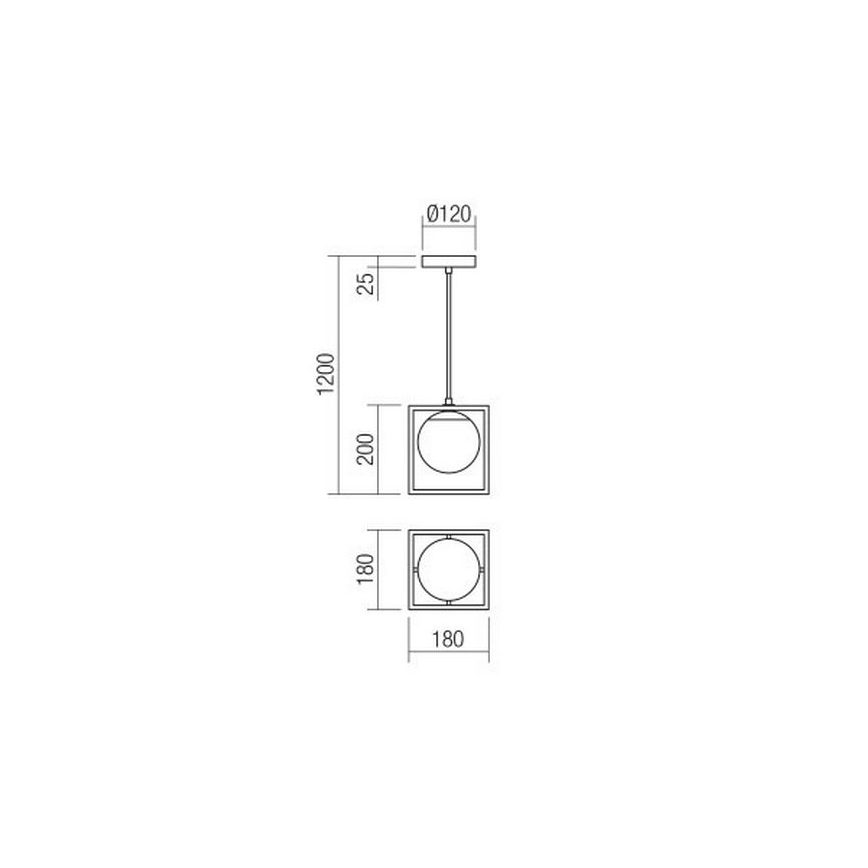 Redo 01-3056 - Suspension filaire ZODIAC 1xE14/28W/230V