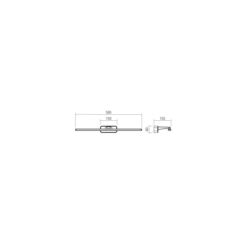 Redo 01-3085 - Applique LED pour tableau STEAM LED/12W/230V blanc