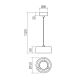 Redo 01-3099 - Suspension filaire LED PUNKT LED/6W/230V blanc