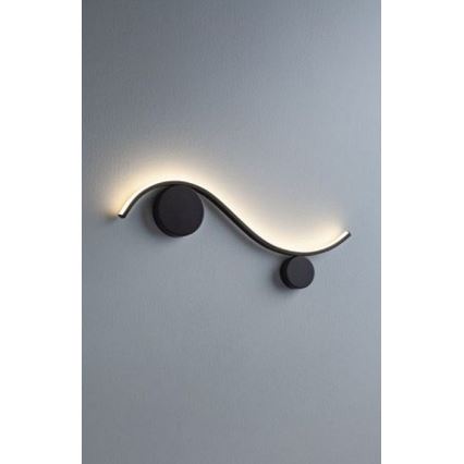 Redo 01-3110 - Applique murale LED WAVE LED/9W/230V noir