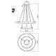 Redo 01-3178 - Suspension filaire à intensité variable LED CASTLE LED/60W/230V doré