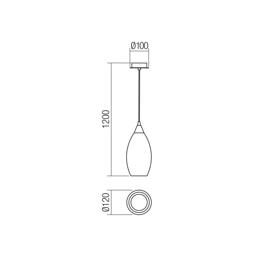 Redo 01-3189 - Suspension filaire TANNER 1xE14/28W/230V d. 12 cm