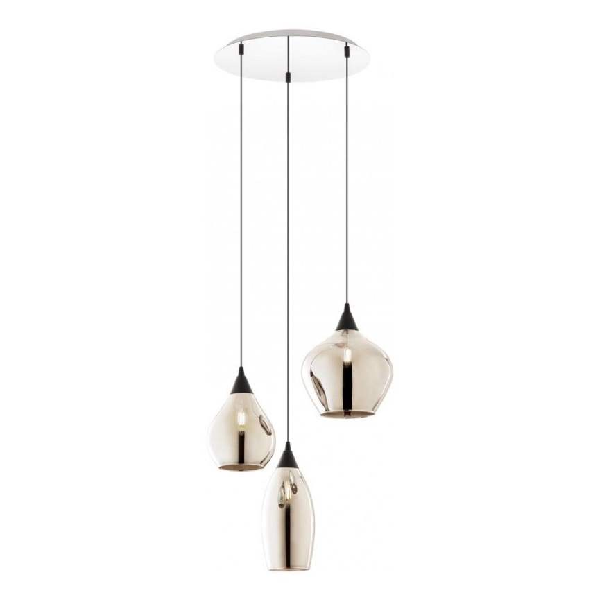 Redo 01-3192 - Suspension filaire TANNER 3xE14/28W/230V d. 37,6 cm