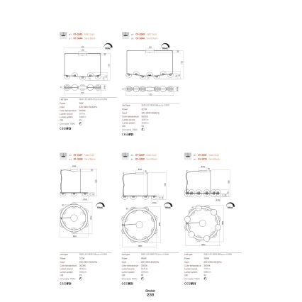 Redo 01-3239 - Applique murale SINCLAIR LED/6,5W/230V CRI 93 IP21 doré