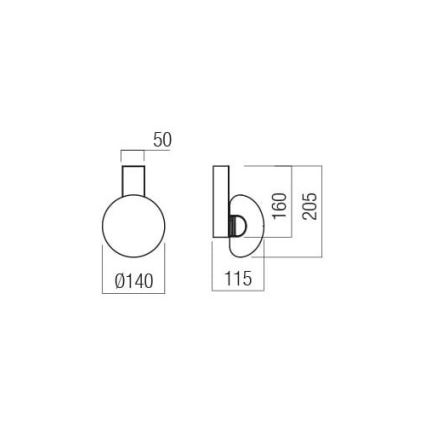 Redo 01-3239 - Applique murale SINCLAIR LED/6,5W/230V CRI 93 IP21 doré