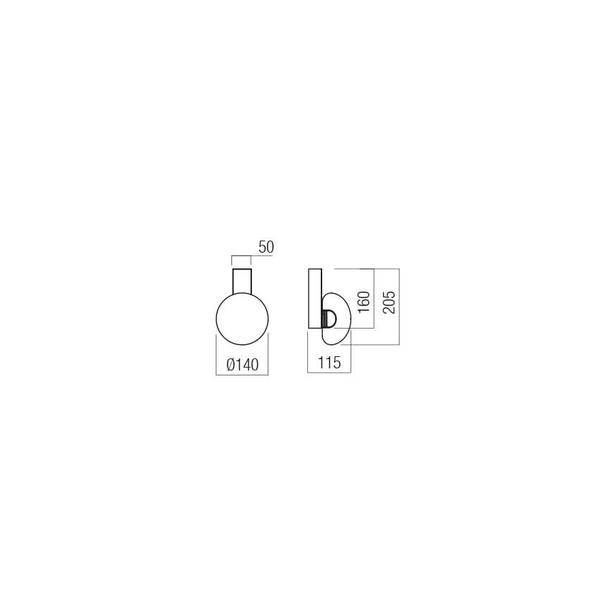 Redo 01-3239 - Applique murale SINCLAIR LED/6,5W/230V CRI 93 IP21 doré