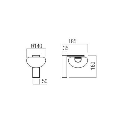 Redo 01-3241 - Applique murale SINCLAIR LED/6,5W/230V CRI 93 IP21 doré