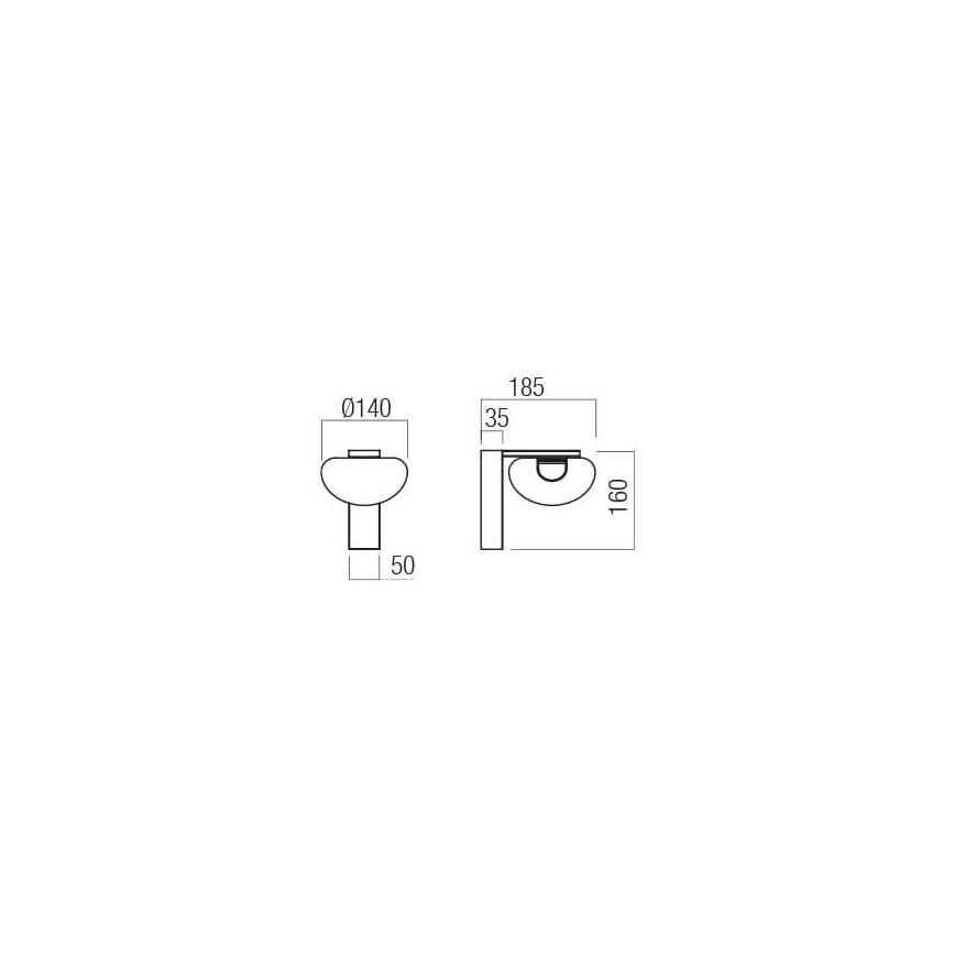Redo 01-3241 - Applique murale SINCLAIR LED/6,5W/230V CRI 93 IP21 doré
