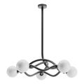 Redo 01-3259 - Lustre sur tige CONFUSIO 5xE14/28W/230V diam. 96 cm noir