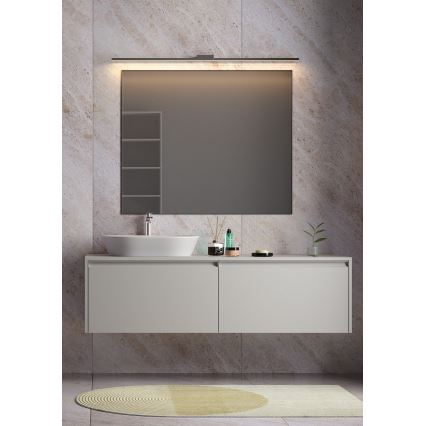 Redo 01-3273 - Applique LED pour miroir de salle de bains ASTON, 18W/230V, 3000/4000K, 90 cm, IRC 90, IP44, noir