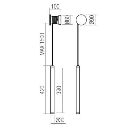 Redo 01-3301 - Applique murale LED dimmable SWING LED/9W/230V 3000/4000K CRI 90 blanche