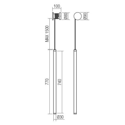 Redo 01-3304 - Applique murale LED dimmable SWING LED/16W/230V 3000/4000K IRC 90 noire