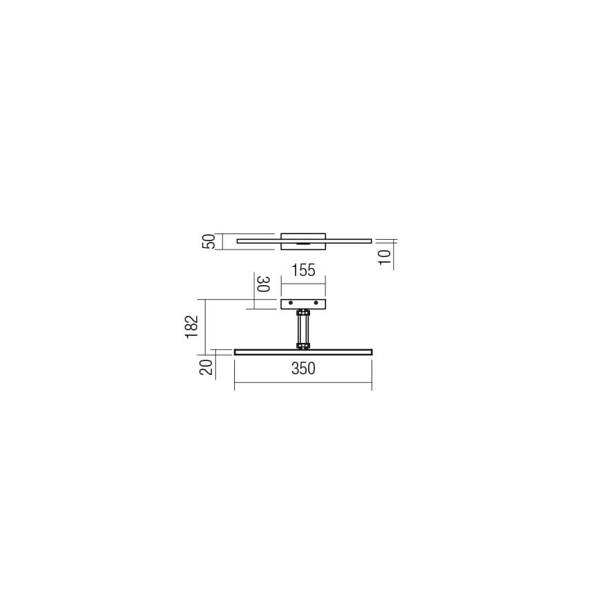 Redo 01-3460 - Applique LED pour tableau LINEAR LED/8W/230V 35 cm CRI 92 blanc