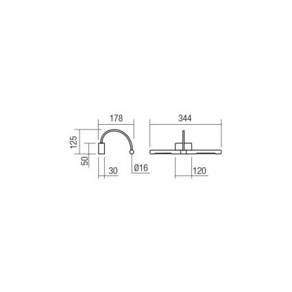 Redo 01-3464 - Applique LED pour tableau KENDO LED/6W/230V 34,4 cm CRI 92 blanc