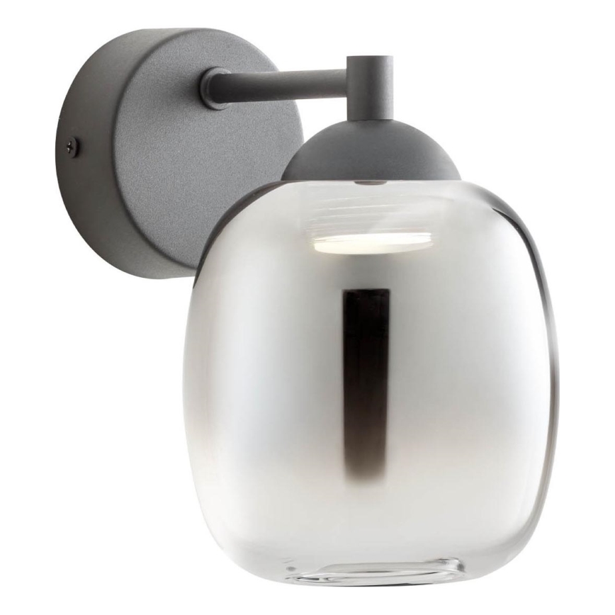 Redo 01-3483 - Applique murale LED KHADI LED/6W/230V IRC 90 noire/fumée