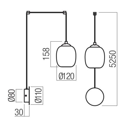 Redo 01-3484 - Applique murale LED KHADI, 6 W, 230 V, IRC 90, Ø 12 cm, noir/fumé