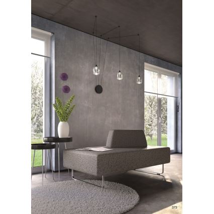 Redo 01-3485 - Applique murale LED dimmable KHADI 3xLED/5,5W/230V IRC 90 Ø 12 cm noir/fumé