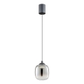 Redo 01-3486 - Suspension LED sur câble KHADI LED/6W/230V CRI 90 Ø 12 cm noir/fumé