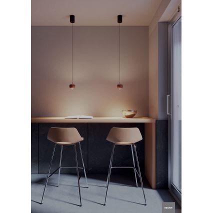 Redo 01-3547 - Suspension filaire AVES LED/12W/230V d. 9,6 cm CRI 90 doré
