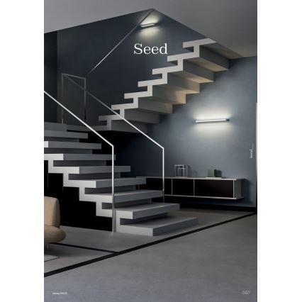 Redo 01-3553 - Applique murale SEED LED/15W/230V noir