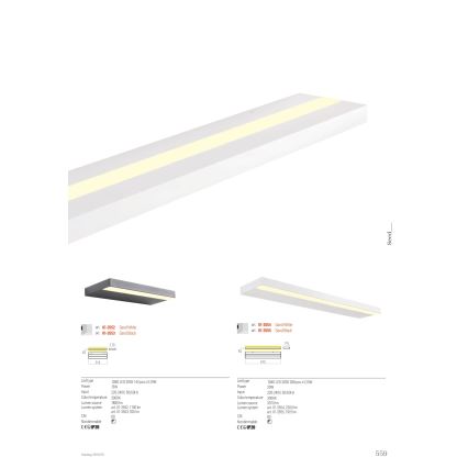 Redo 01-3555 - Applique murale SEED LED/30W/230V noir